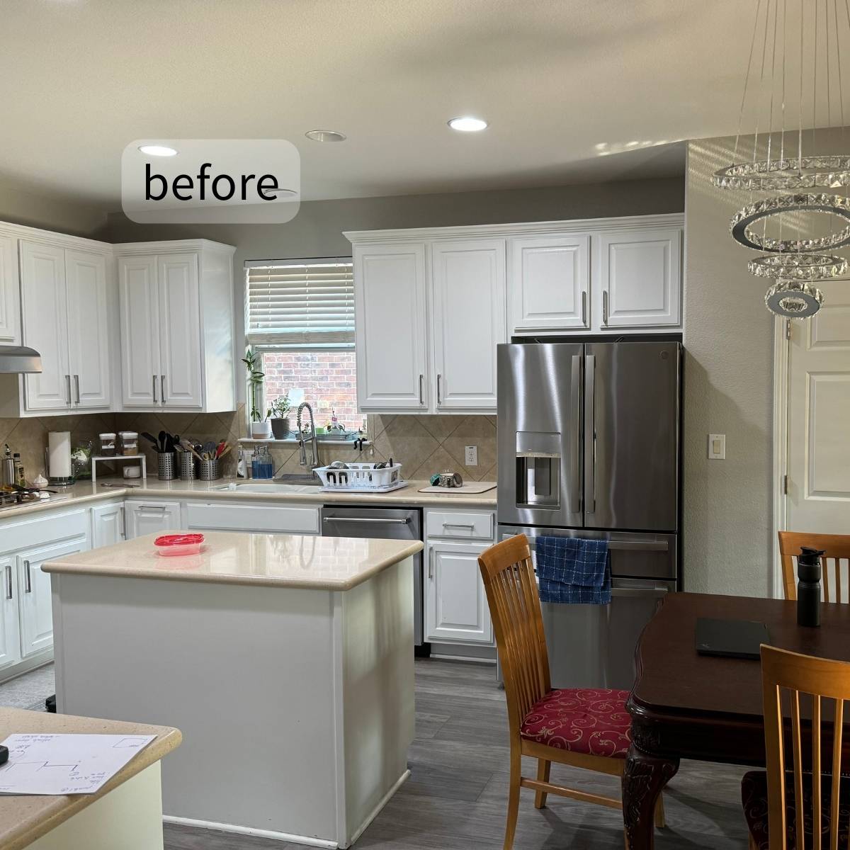 Austin kitchen before closed off