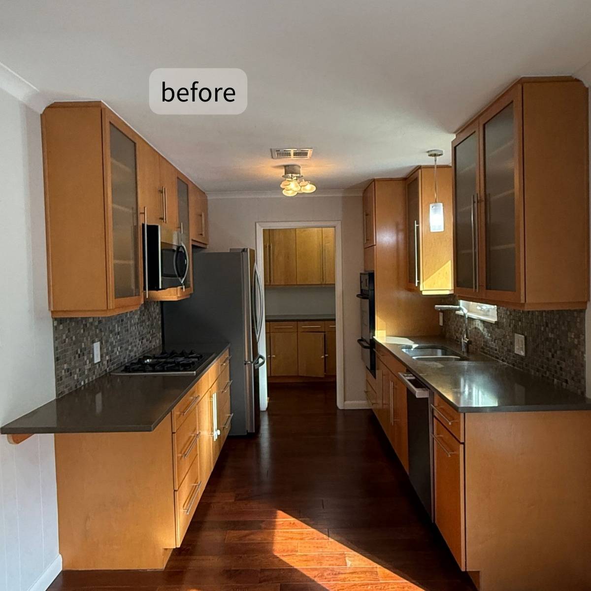 Austin kitchen before old countertop