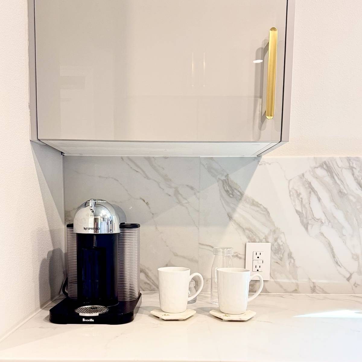 Austin kitchen after cozy corner coffee station