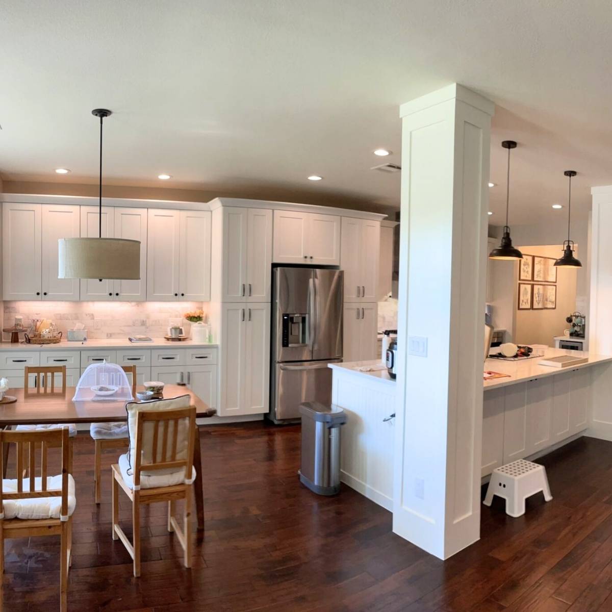 After: Bright modern Austin kitchen renovation - open layout