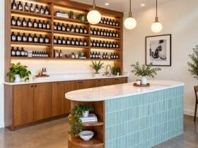 Austin commercial remodel with custom cabinetry and interior build-out