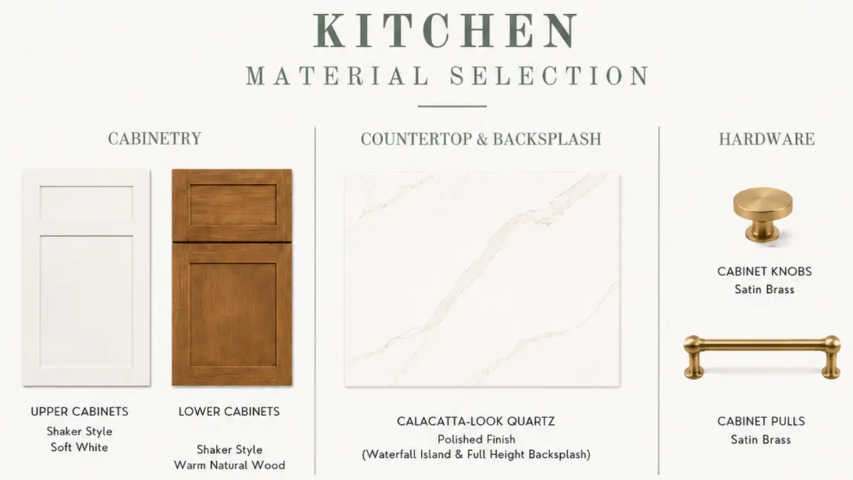Austin interior design services with custom materials, finishes and home remodeling selections