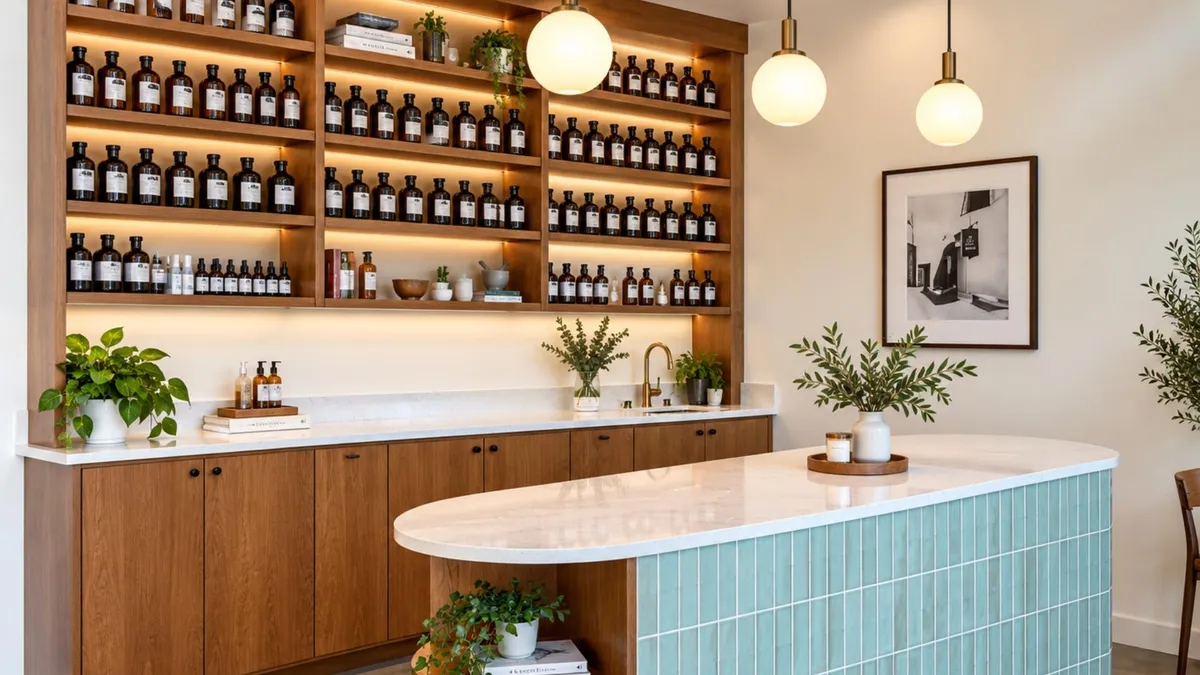 Austin commercial remodel with custom cabinetry and interior build-out