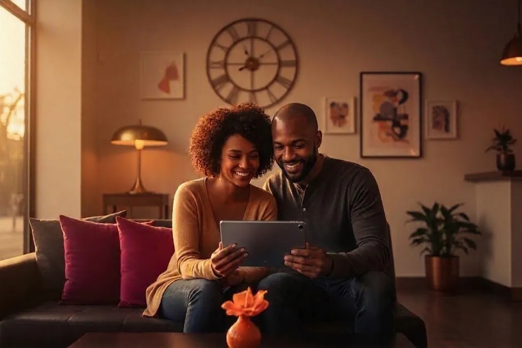 Couple experiencing seamless travel planning