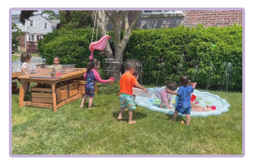 Children Playing at Child Care Alula Bright Hempstead New York