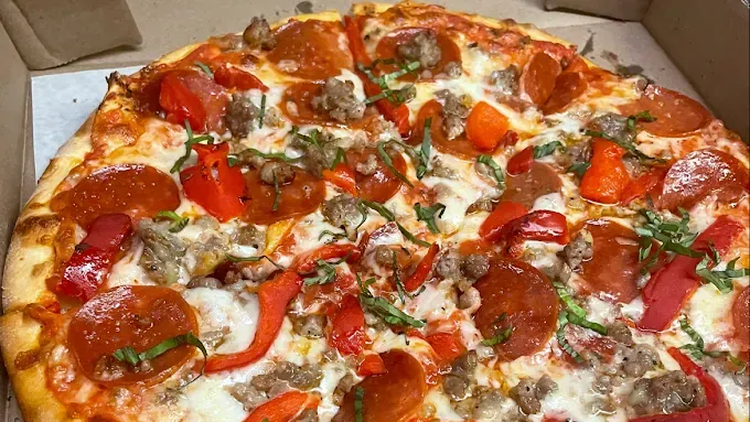 Specialty gourmet pizza — birria and Sicilian at Bert's West Hartford CT