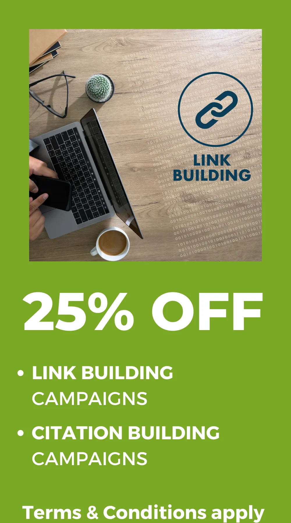SPECIAL OFFER BANNER - LINK BUILDING AND SEO 