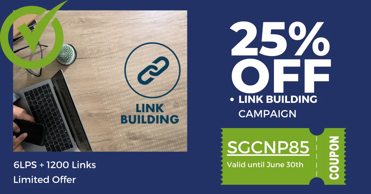 SPECIAL OFFER BANNER - LINK BUILDING AND SEO 