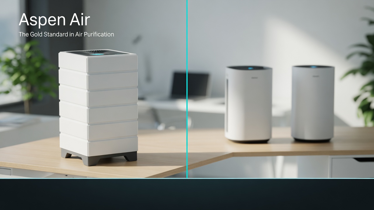 Aspen Air Purifier compared with Dyson and IQAir HEPA purifiers