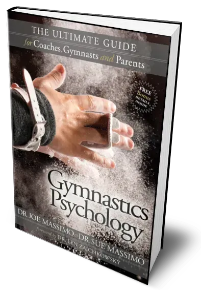 “Gymnastics Psychology book cover – mental training for young gymnasts, confident performance, and mental preparation techniques.”