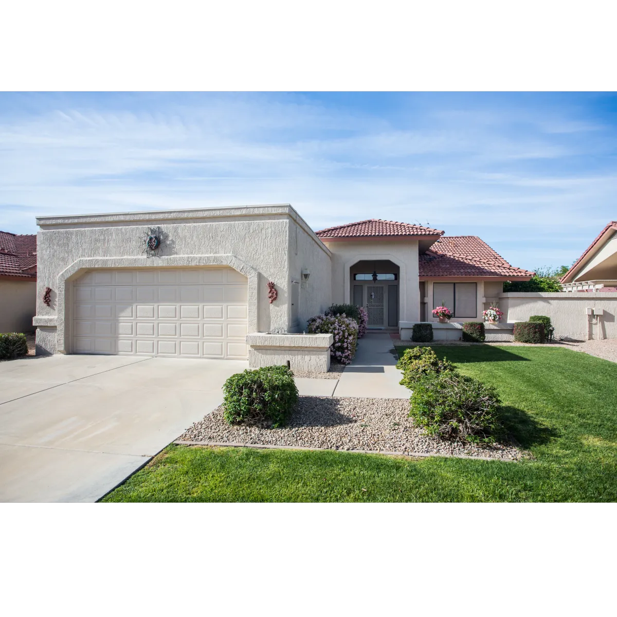 house with stucco 