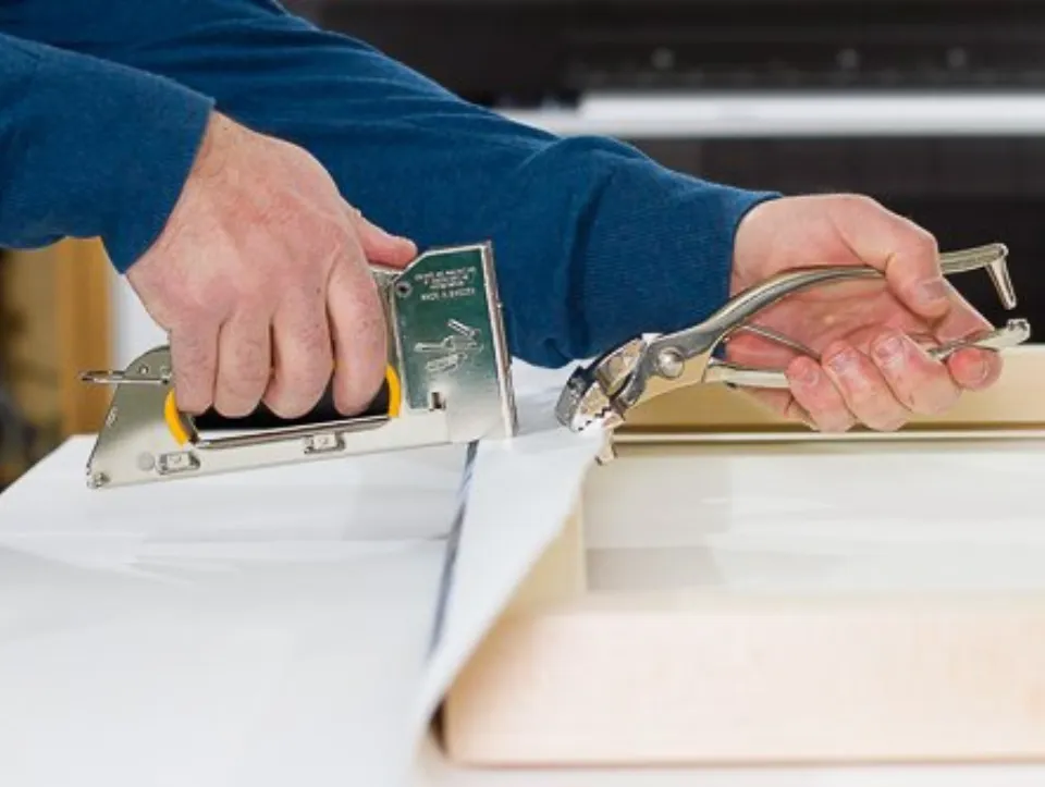 keene canvas stretching services