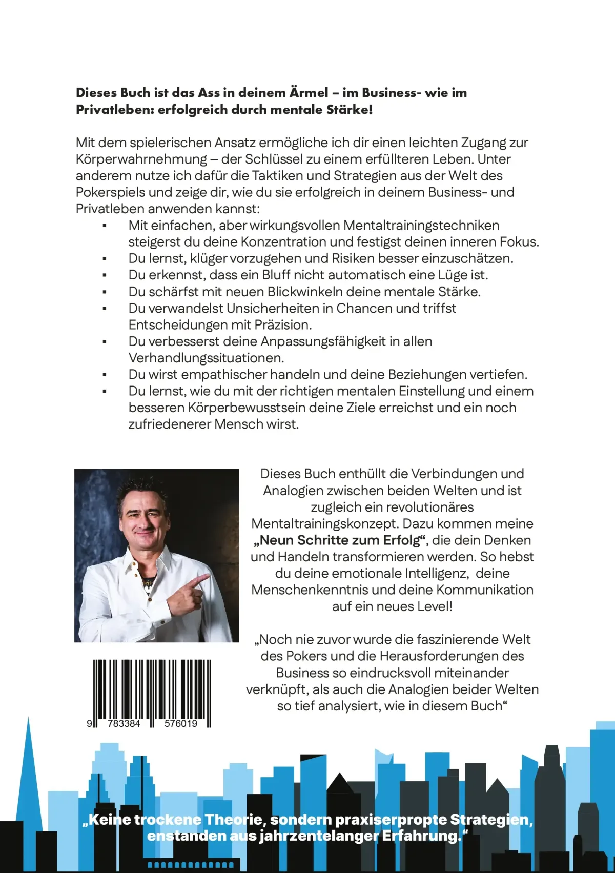 Rückseite des Buches, welches dir zeig, wie du dein Ziel erreichs.