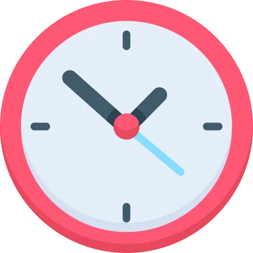 clock to represent long lasting carpet cleaning
