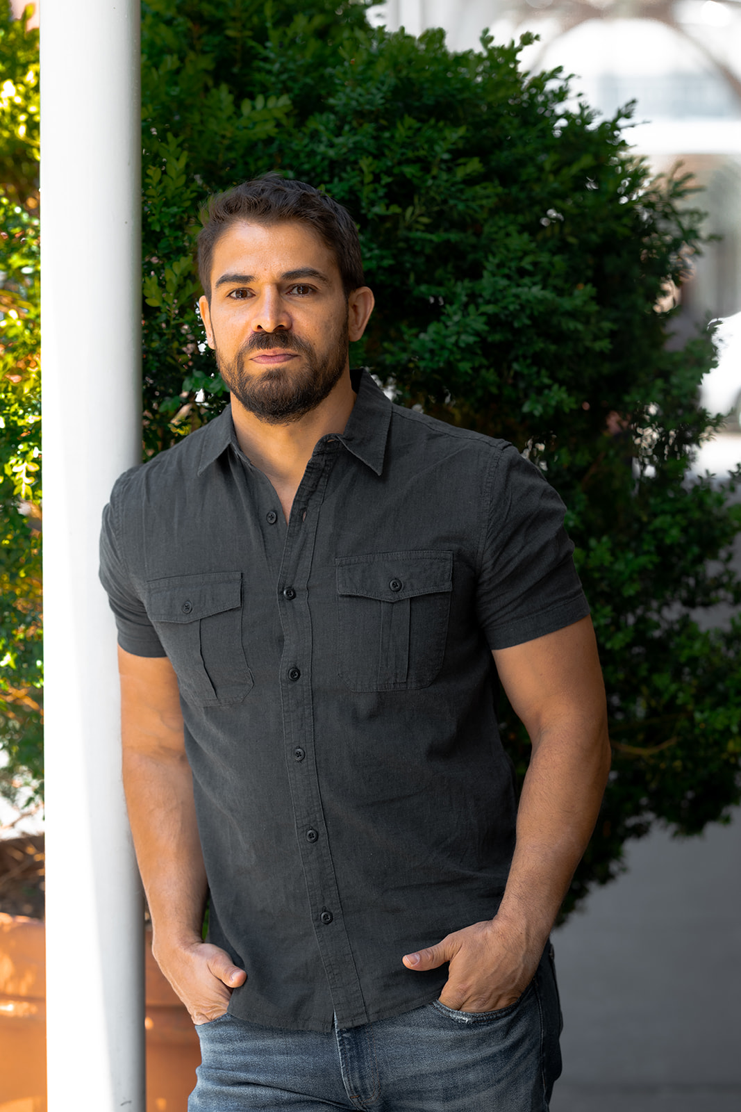 Portrait of men's communication coach