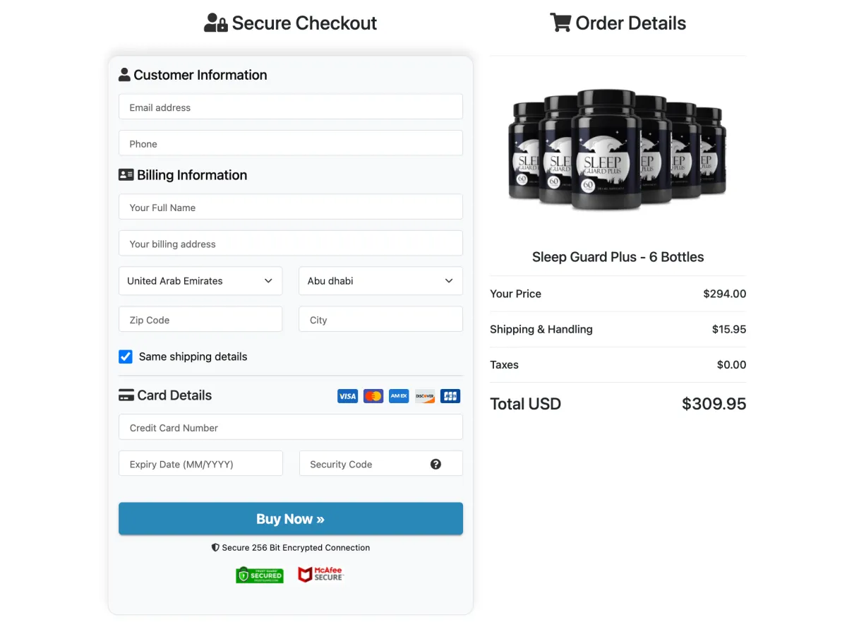 Sleep Guard Plus order