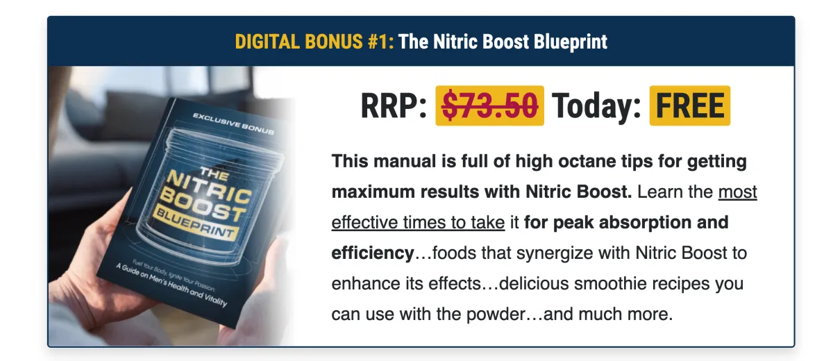 The Nitric Boost Blueprint