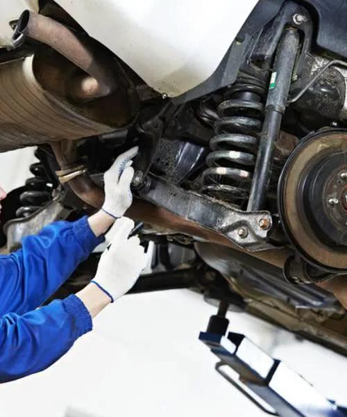 Car suspension inspection and repair at Ultra Tune Deception Bay