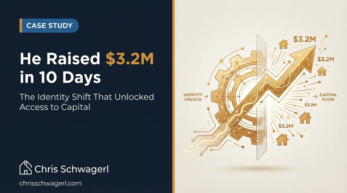 He raised $3.2M in 10 days