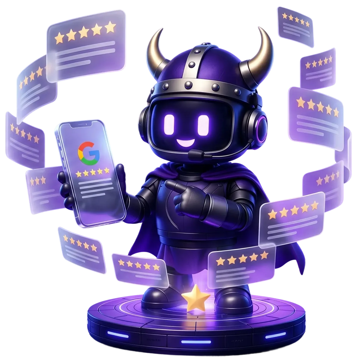 Review generation software by Viking Marketing collecting 5-star reviews automatically