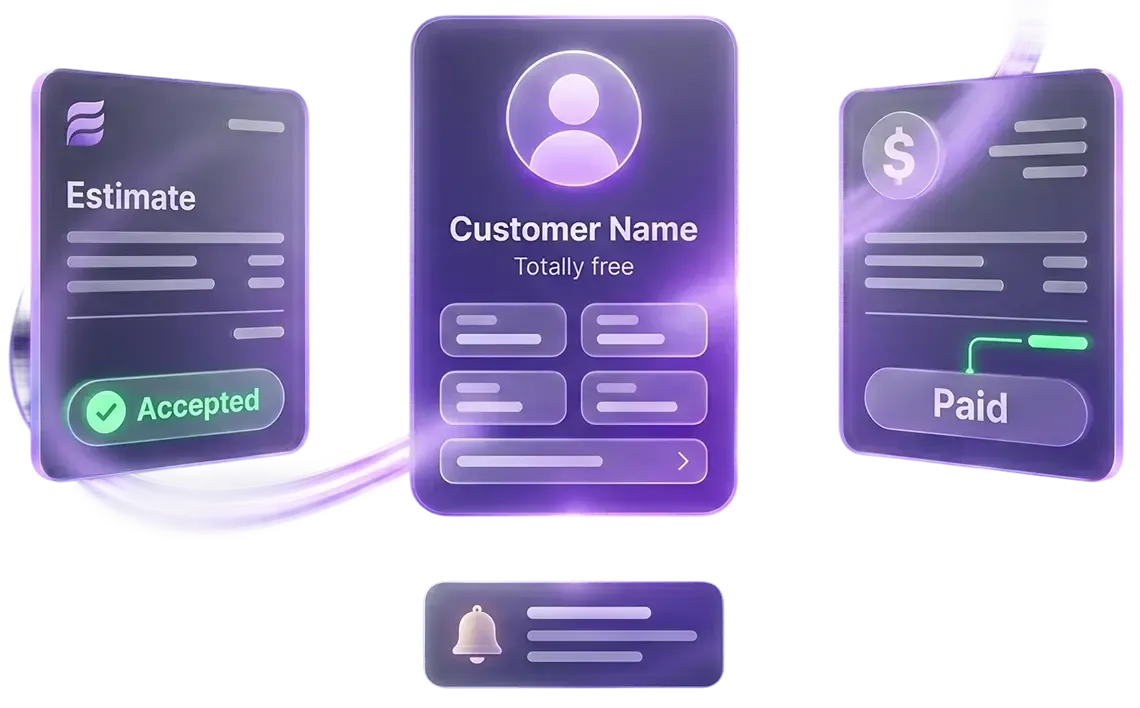 CRM with invoicing by Viking Marketing showing invoice sent and payment received