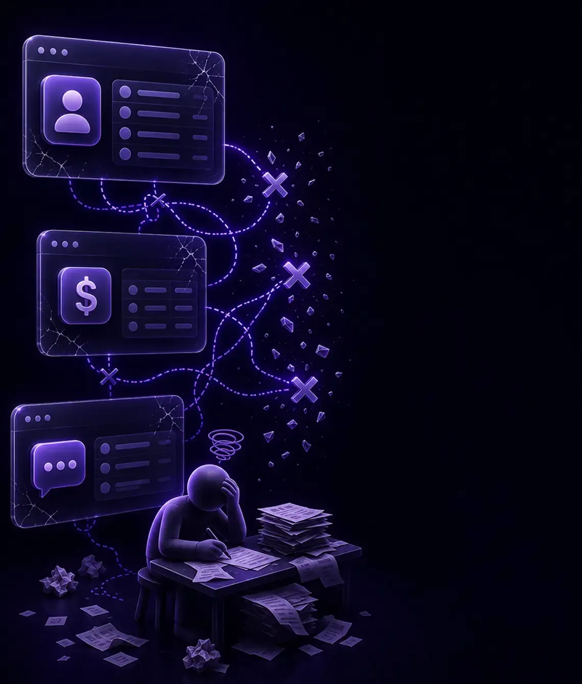Disconnected invoicing and CRM tools causing payment delays for service businesses
