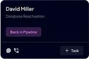 Viking Marketing database reactivation showing re-engaged leads moving back into the sales pipeline