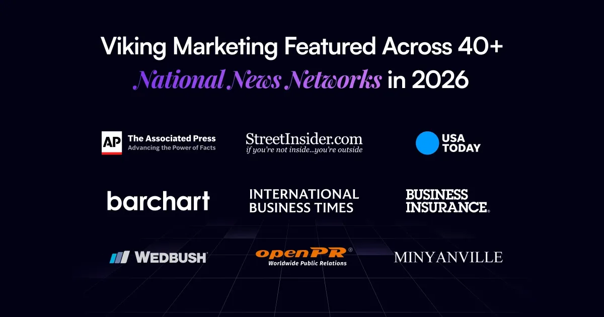 Viking Marketing Featured Across 40+ News Networks in 2026