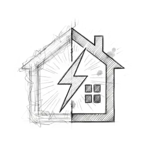 blue and white light fixture