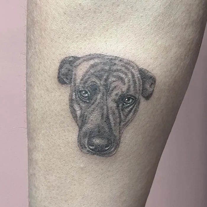 Cowboy girl dancing tattoo fine line