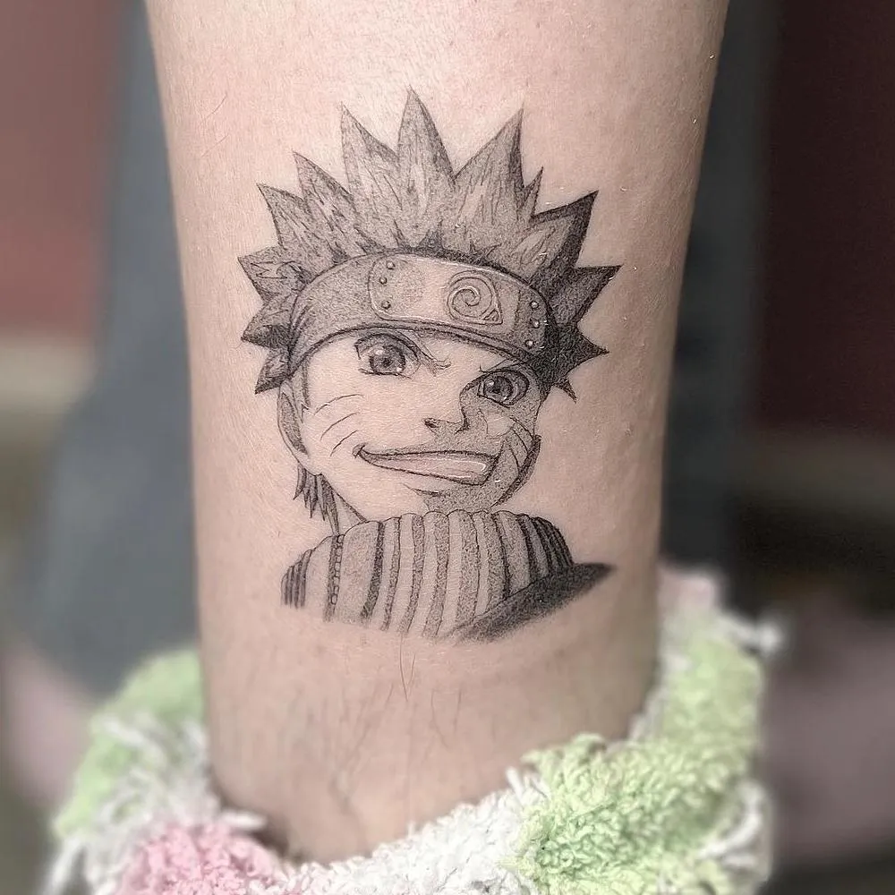 Cowboy girl dancing tattoo fine line