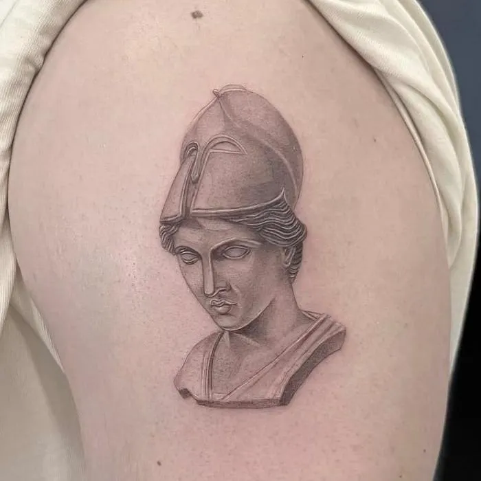 Cowboy hat and the desert tattoo fine line
