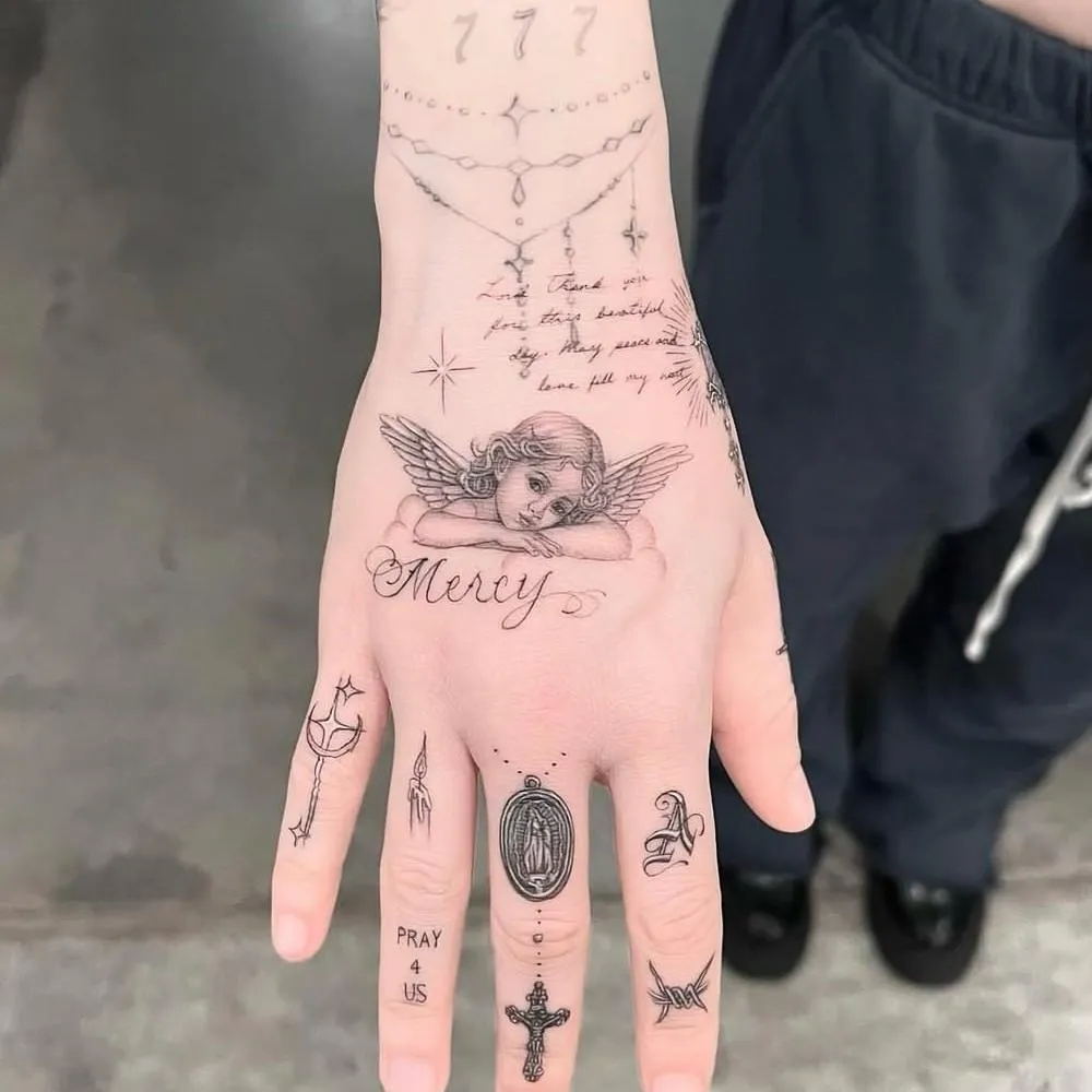 Old truck tattoo on the arm fine line