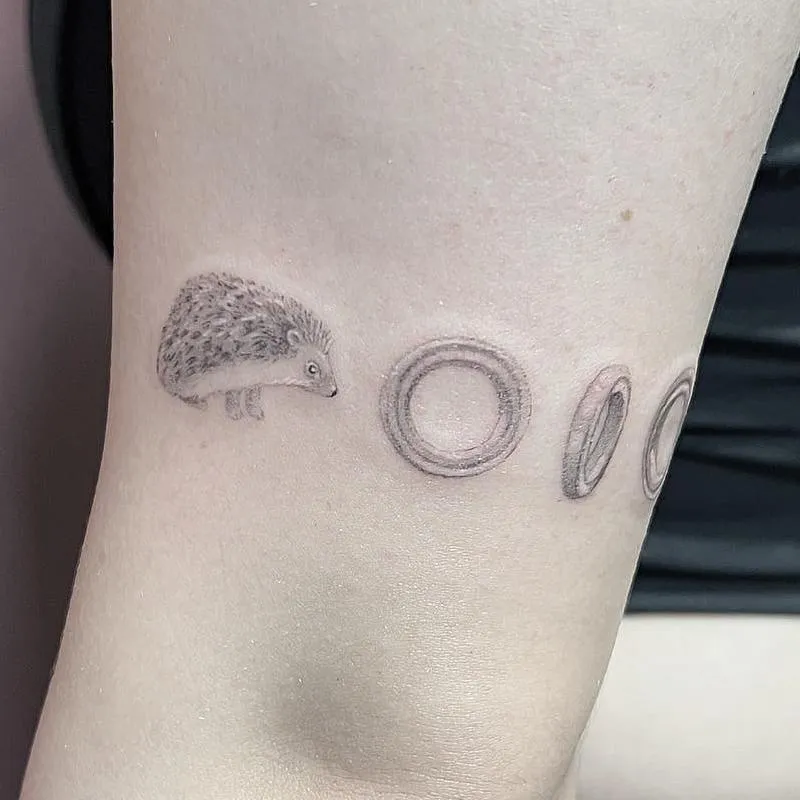 Old truck tattoo on the arm fine line