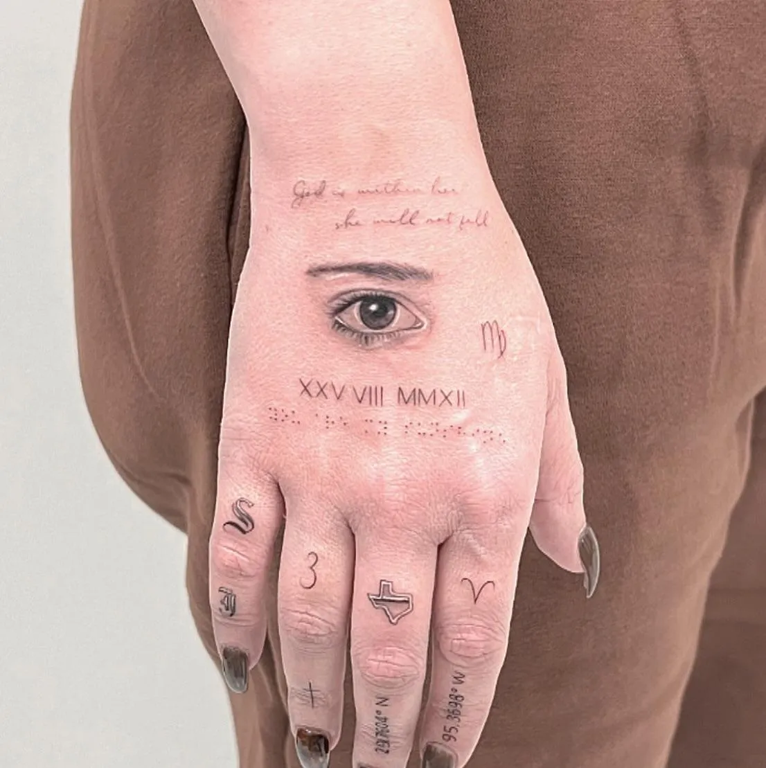 Cowboy puppy tattoo fine line Micro realism