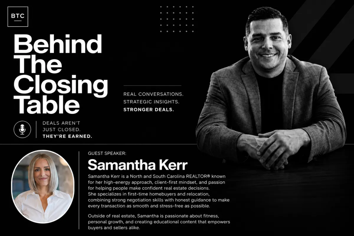 Behind the Closing Table With Samantha Kerr: Sales Skills Time Blocking and the Charlotte Hidden Gem
