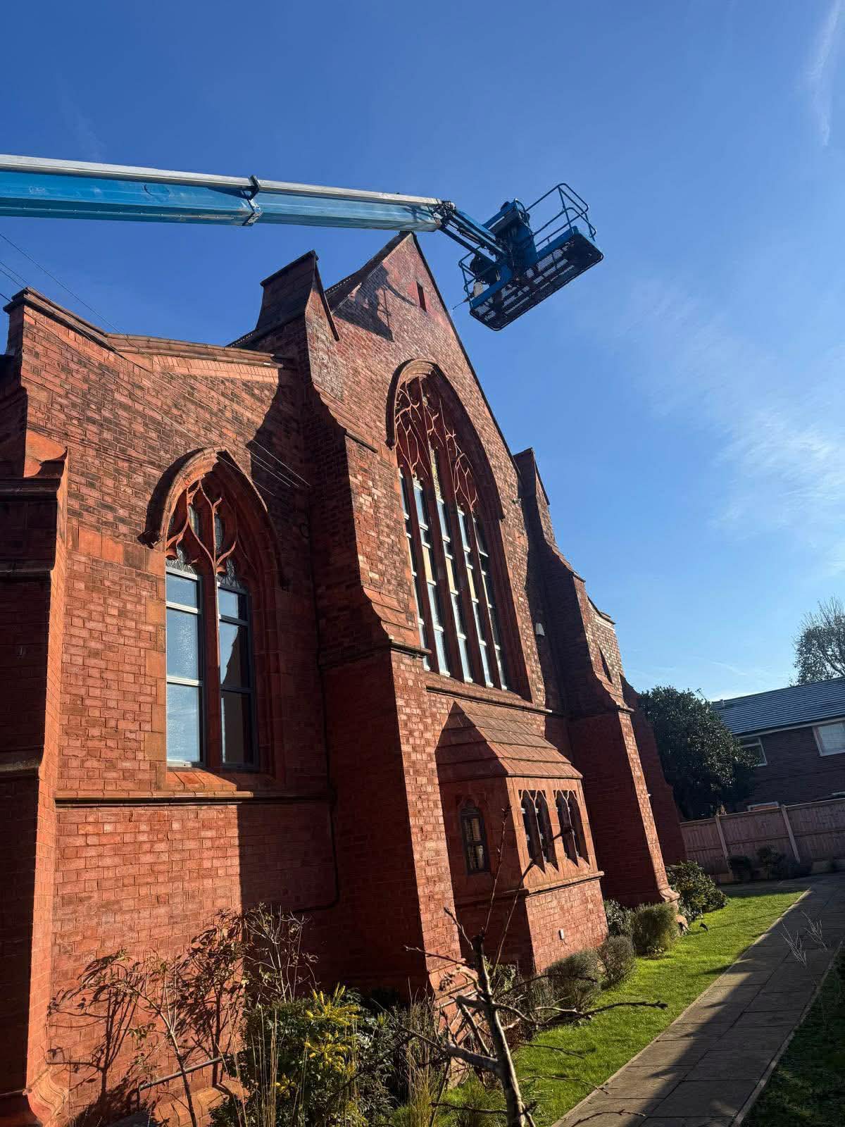 Listed building roof repair church