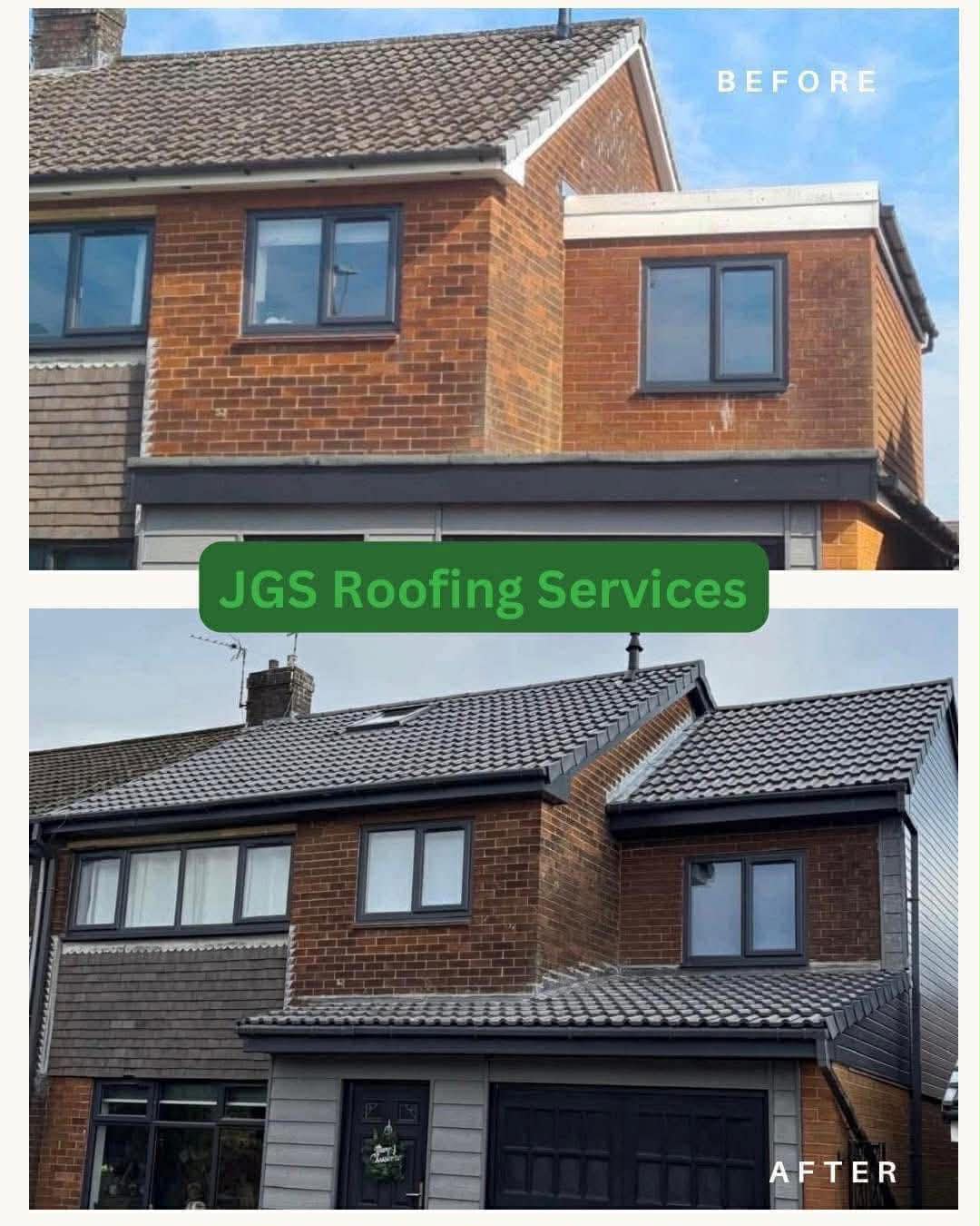 New roof quote before after