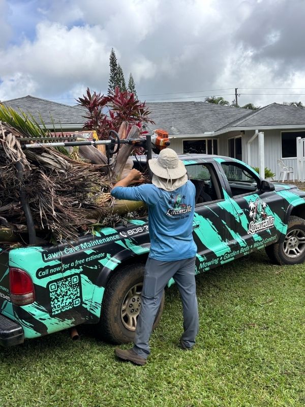 Professional Green Waste removal services by Lawnzilla Landscaping LLC in Lihue, HI