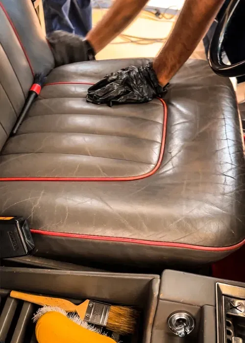 Leather Seat cleaning