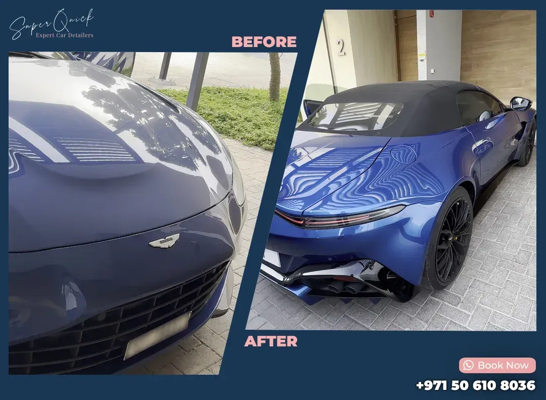 Detailer doing the Ceramic Coating