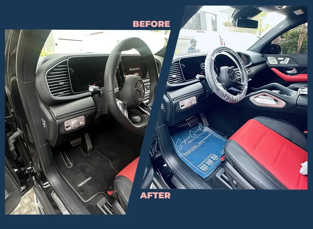 Interior Before and after