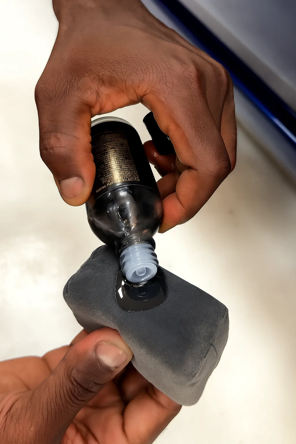 Our detailer on the work of ceramic coaing