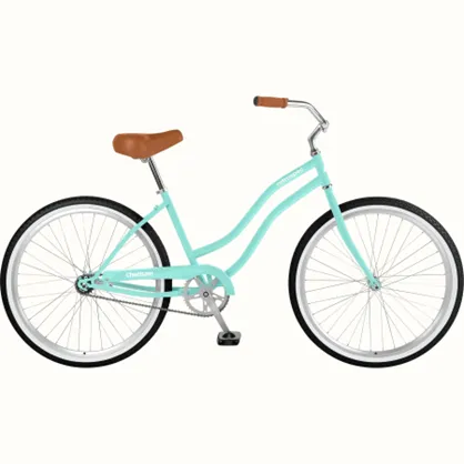 Beach cruiser rental in Sarasota, FL, with helmet and lock included, perfect for exploring local trails.