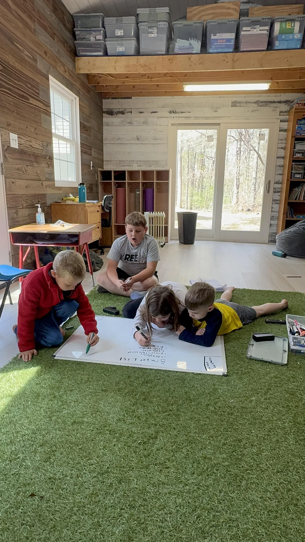 Learners engaged in academic work and hands-on projects
