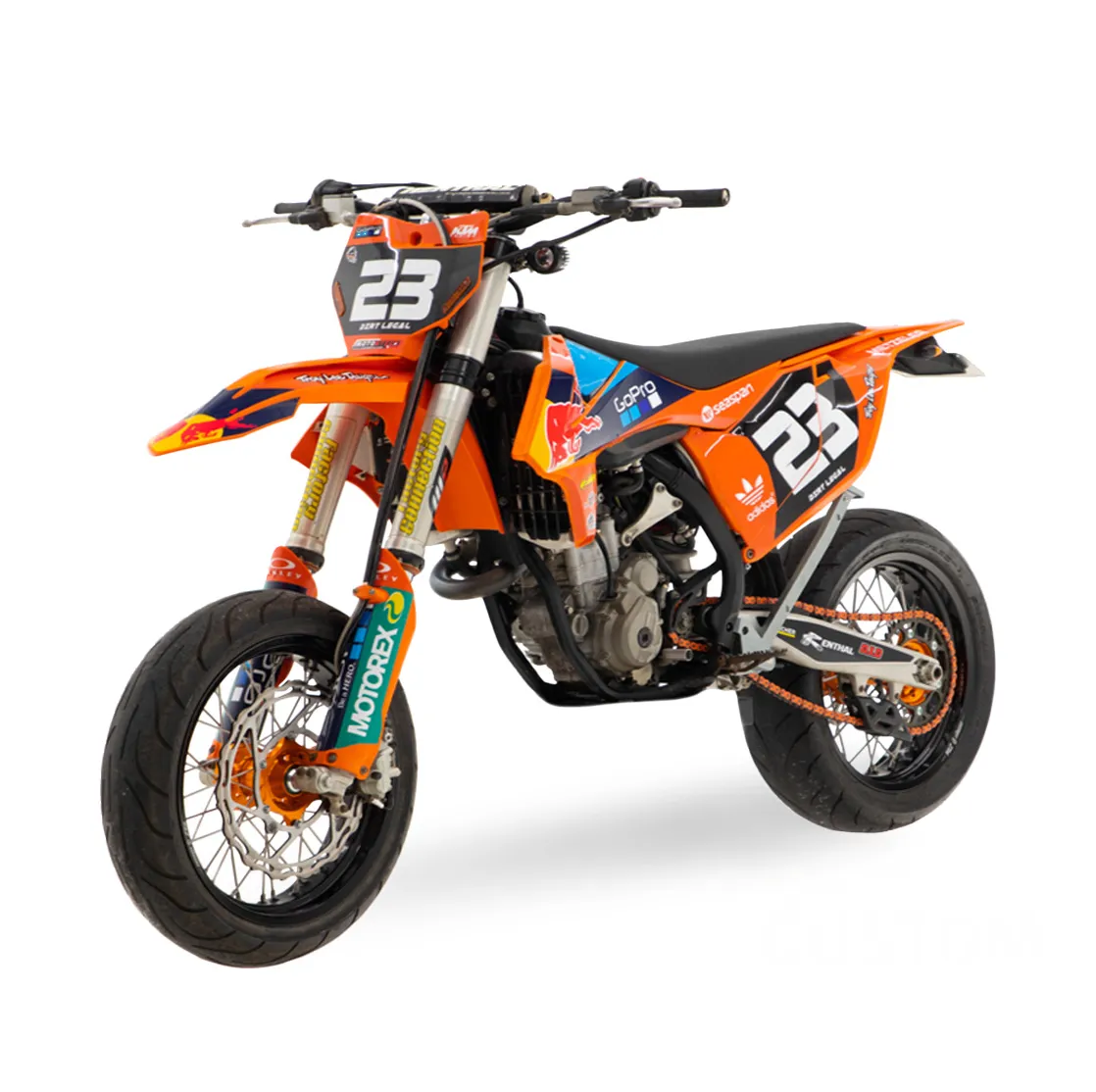 Image of a red dirt bike - Dirt Legal register dirt bike online