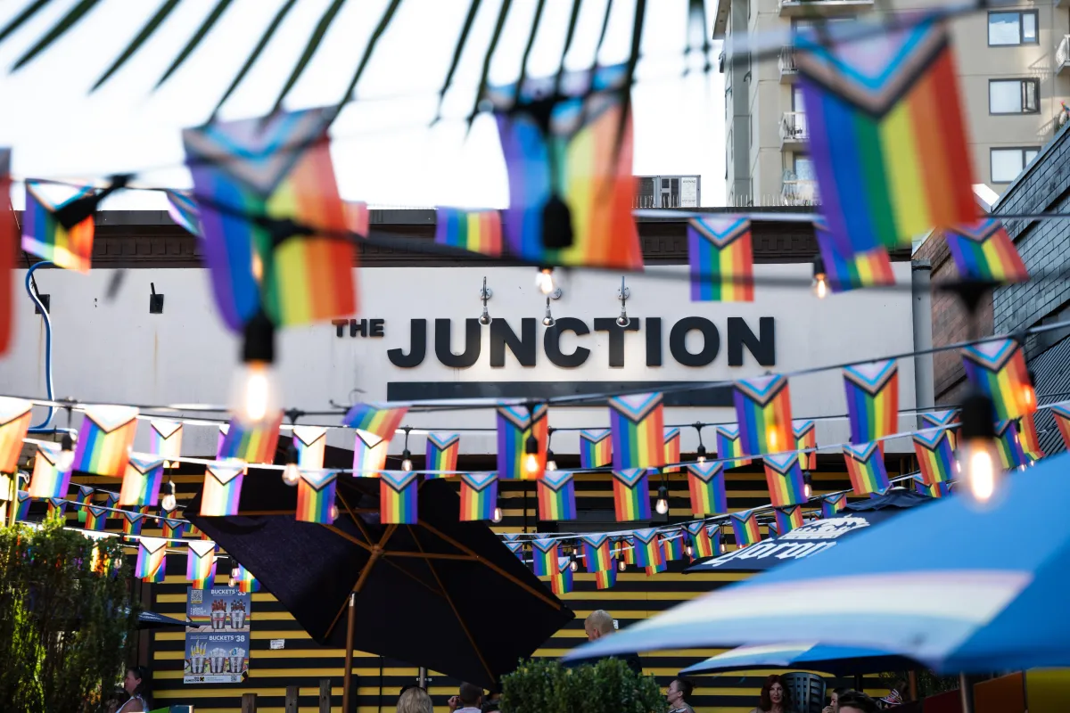 A vancouver business during pride weekend festival