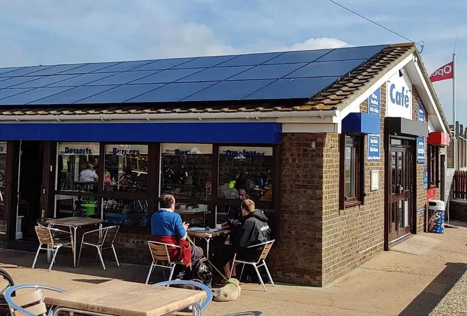 Convenience Store with solar panels