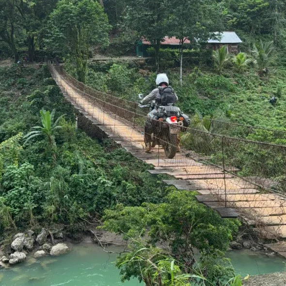 Rider navigating a sandy turn