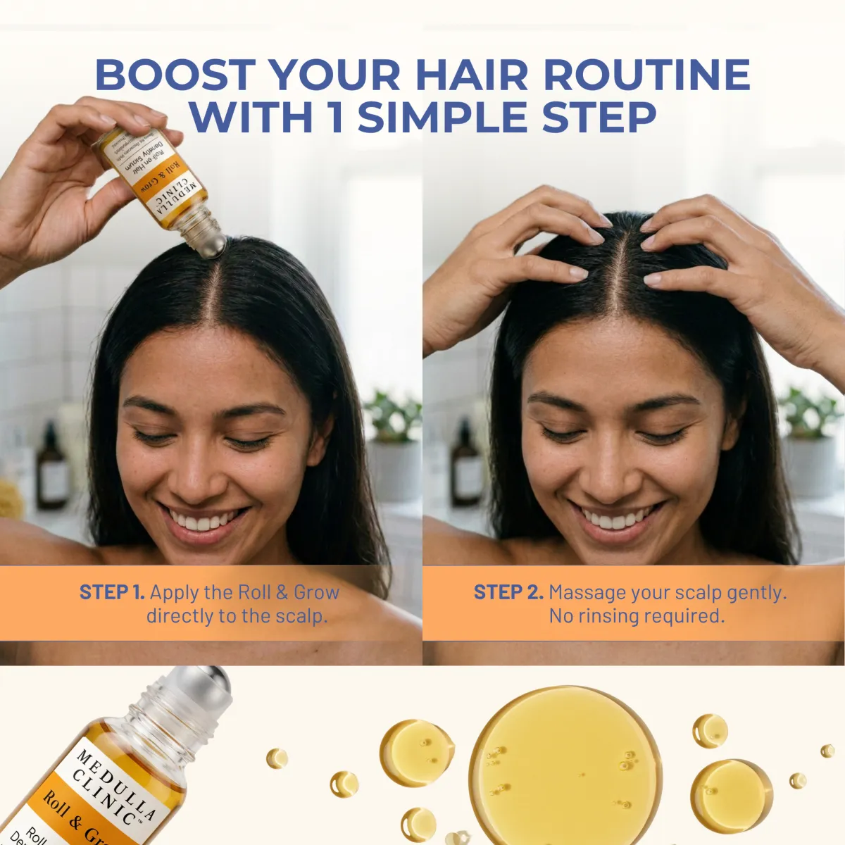Roll & Grow serum — applicator